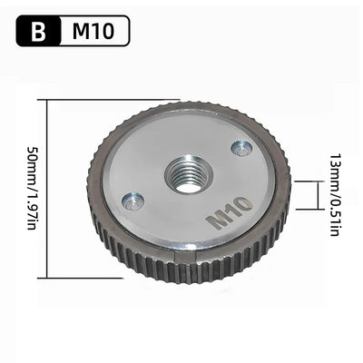 Quick-Lock Angle Grinder Nut for M10/M14 Grinders