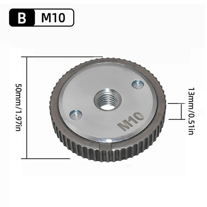 Quick-Lock Angle Grinder Nut for M10/M14 Grinders