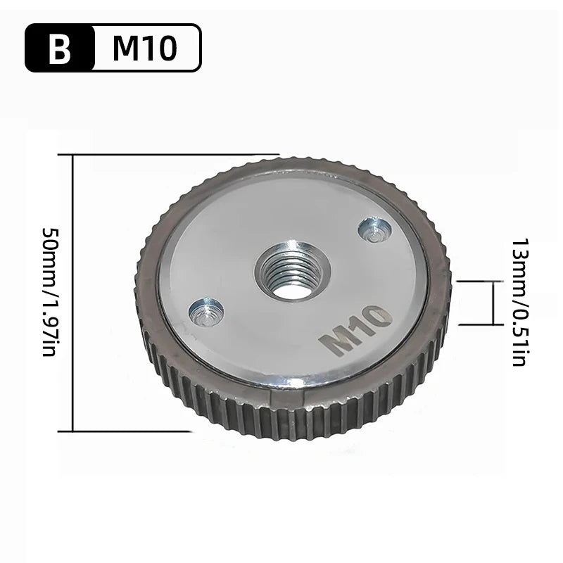 Quick-Lock Angle Grinder Nut for M10/M14 Grinders