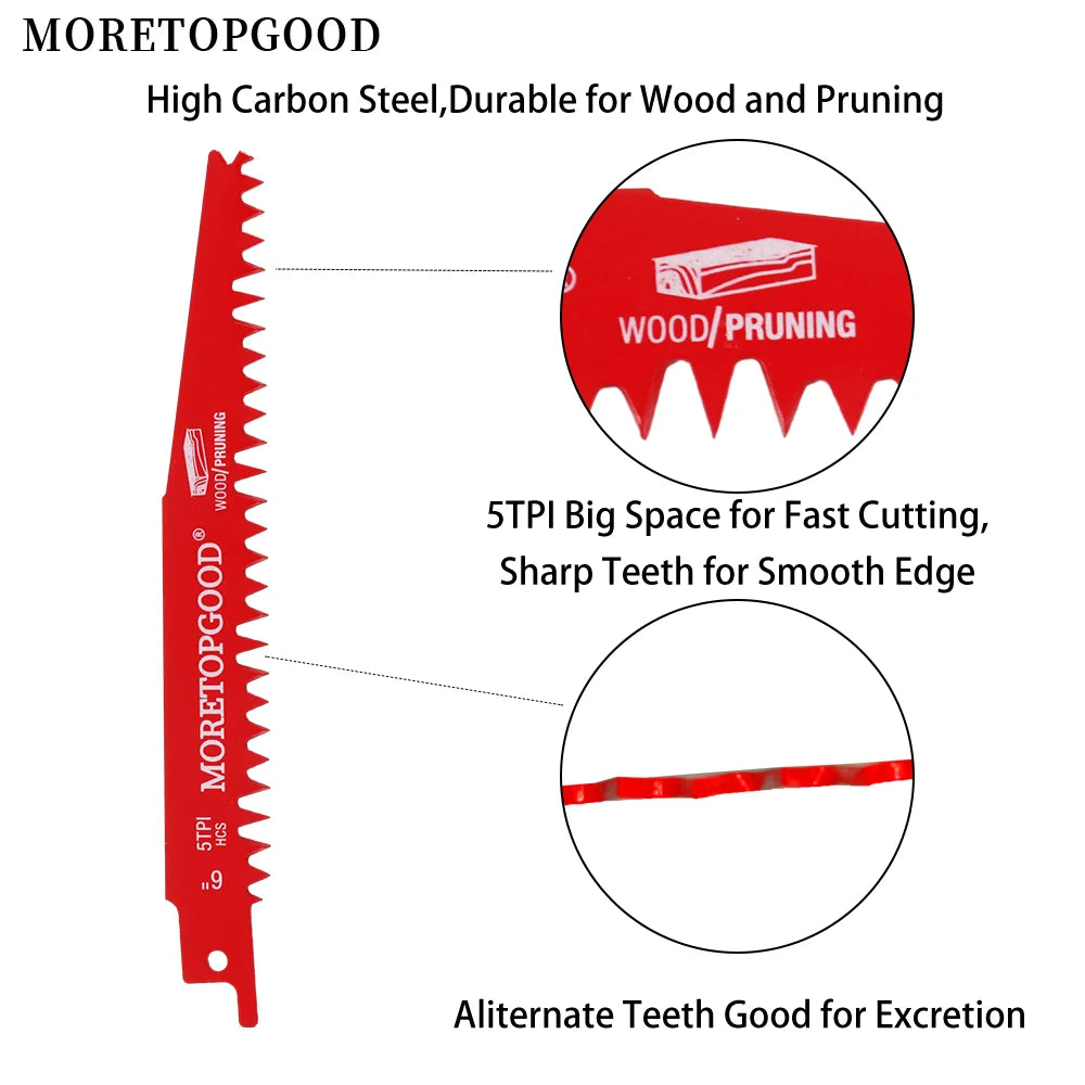 Reciprocating Saw Blades for Wood