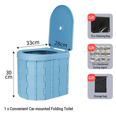 Portable Folding Camping & Car Toilet
