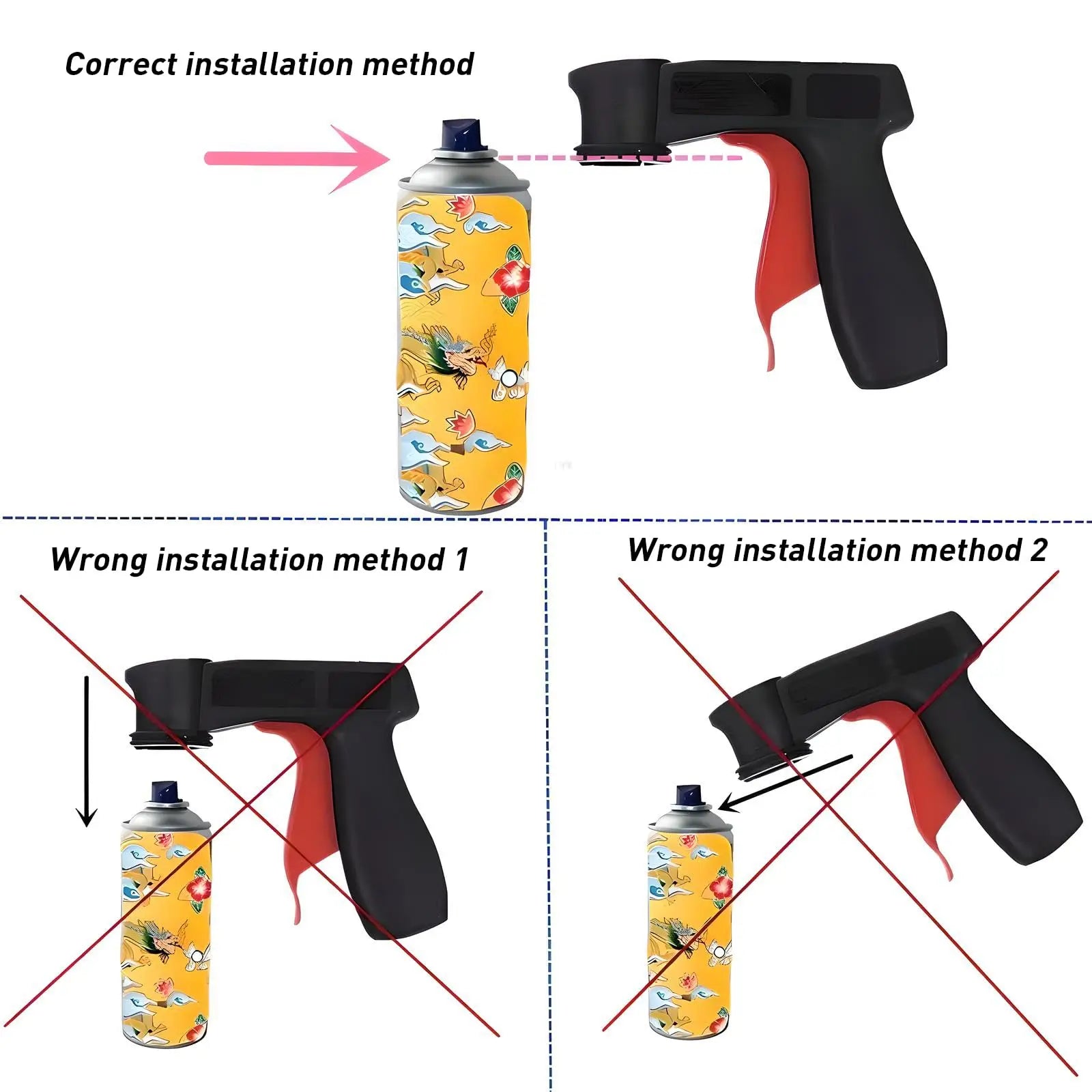 Spray Paint Gun Handle Set