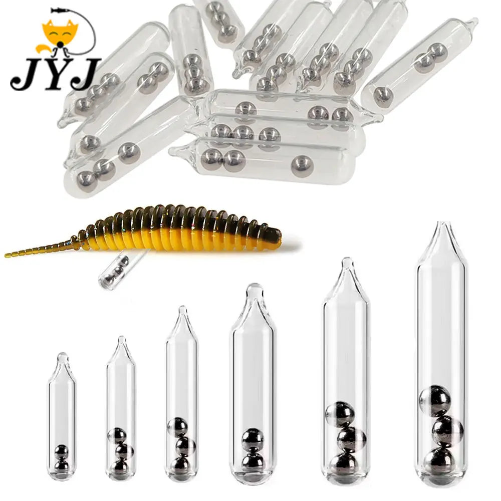 Fishing Glass Rattle Tubes Set – 100PCS