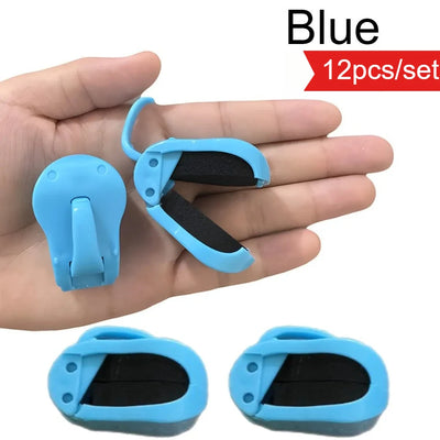 12-Piece Universal Quick-Attach Fishing Rod Holder Clips