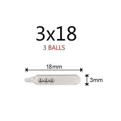 Fishing Glass Rattle Tubes Set – 100PCS