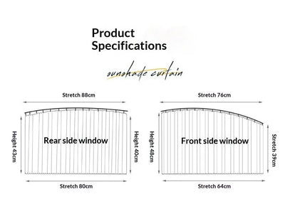 Foldable Car Side Window Sun Shades (2/4 PCS)