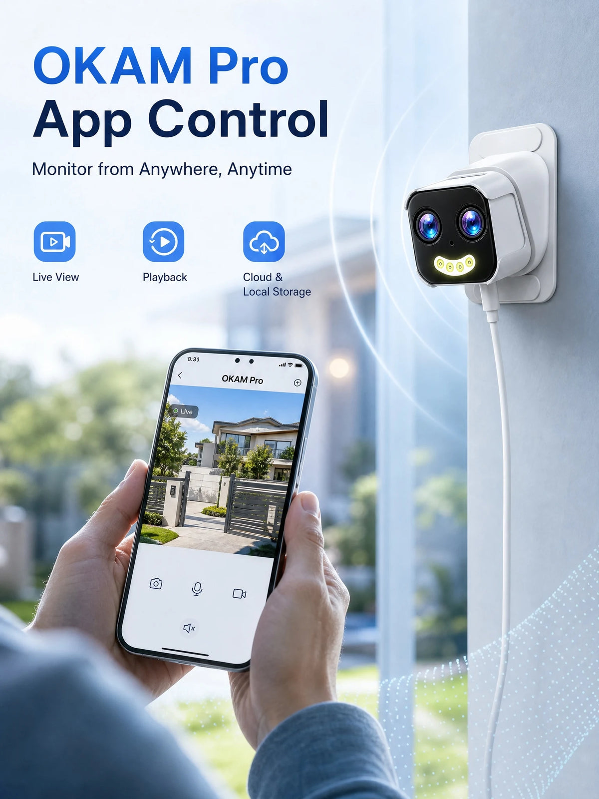 PRO 5MP Dual-Lens WiFi Security Camera with 10X Zoom