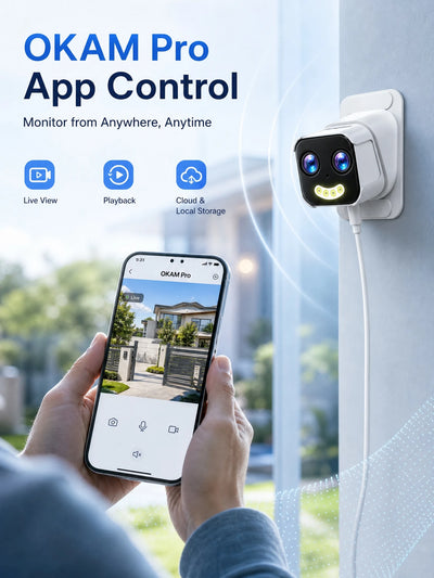 PRO 5MP Dual-Lens WiFi Security Camera with 10X Zoom