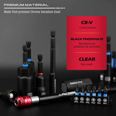 80-Piece Magnetic Impact Nut Driver Set