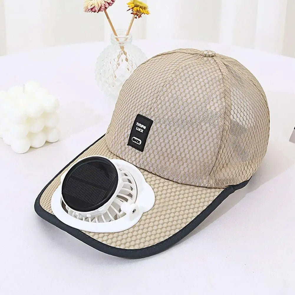 Solar Cooling Fan Hat