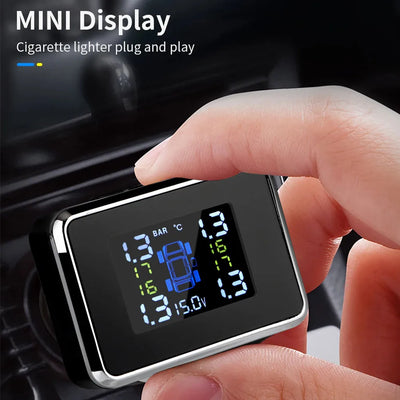 Wireless Car TPMS Tire Pressure Monitoring & Alarm System