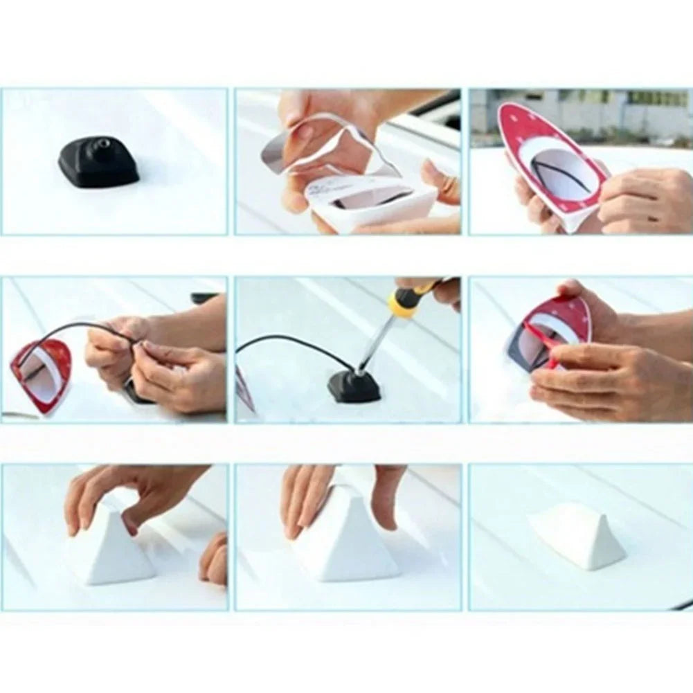 Universal Shark Fin Car Antenna – Carbon Fiber Style