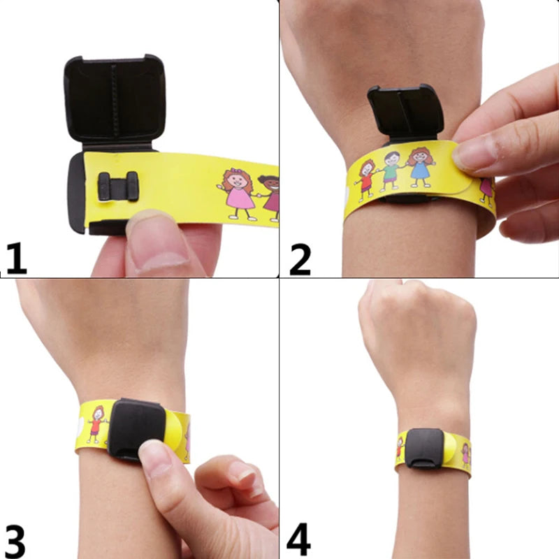 4PCS Adjustable Kids Safety Wristbands