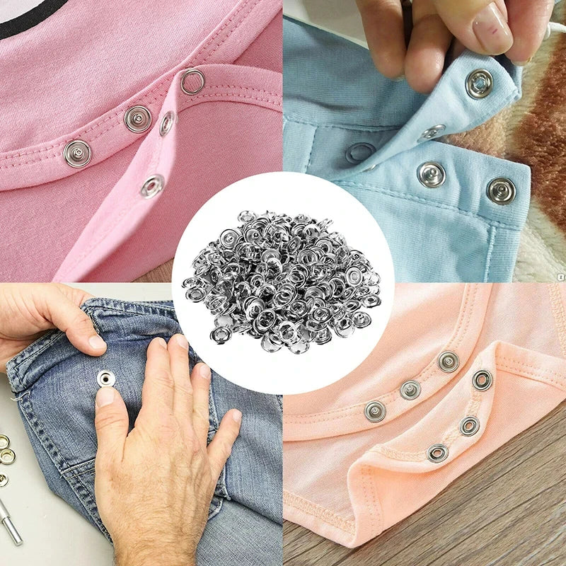 400PCS Snap Button Kit with Pliers
