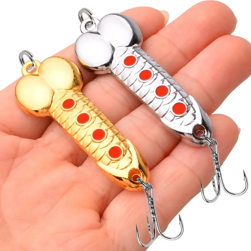 12PCS Metal Fishing Spoon Lure Set