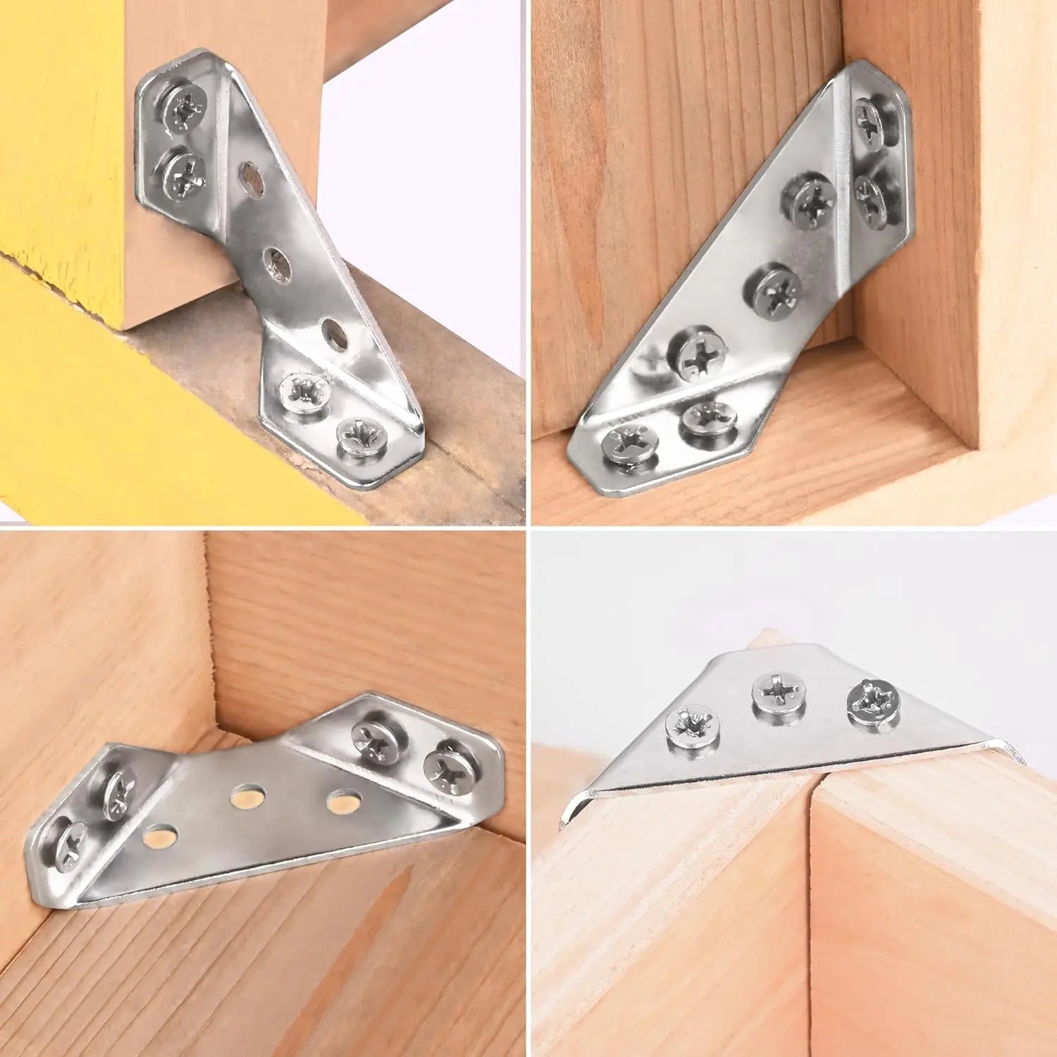 90° Corner Brackets with Screws