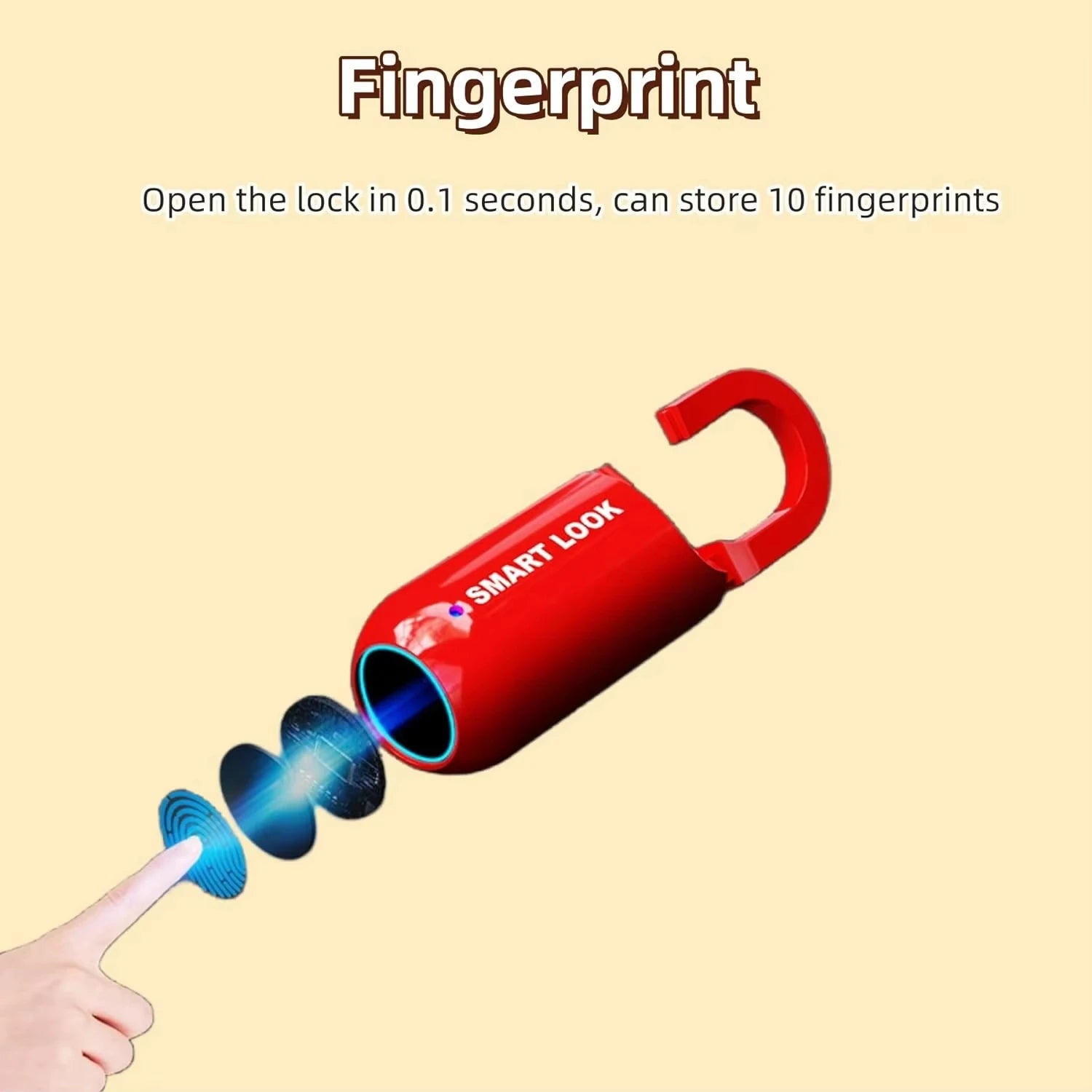Mini Biometric Fingerprint Smart Padlock