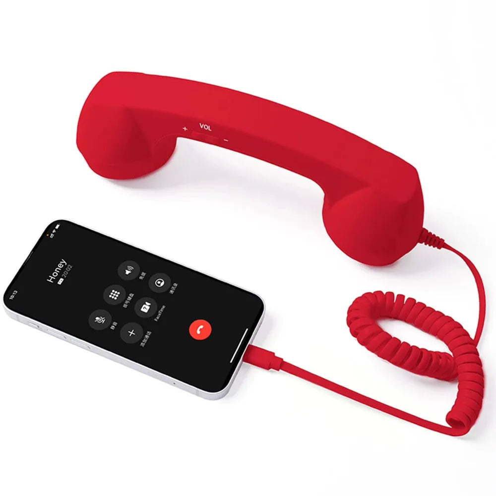 Wired Retro Telephone Handset Receiver (Type-C / 3.5mm)