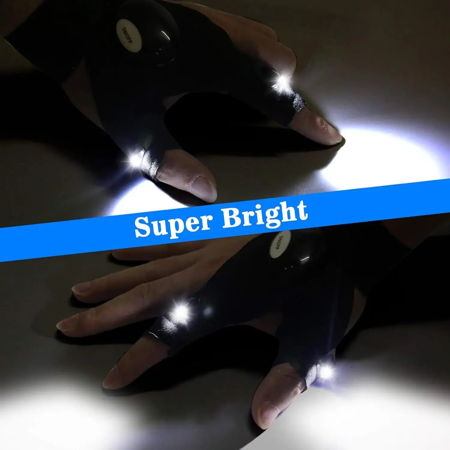 LED Half Finger Gloves
