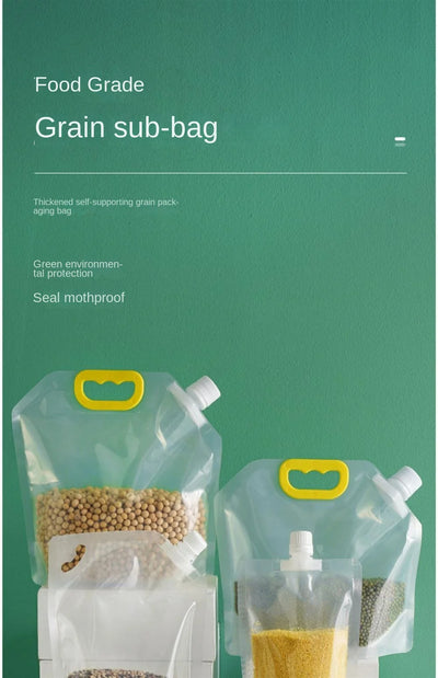 4-Pack Airtight Food Storage Bags (New)