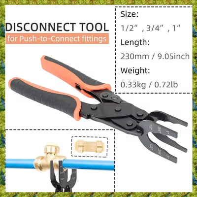 Push Fit Disconnect Tool Set (1/2", 3/4", 1")