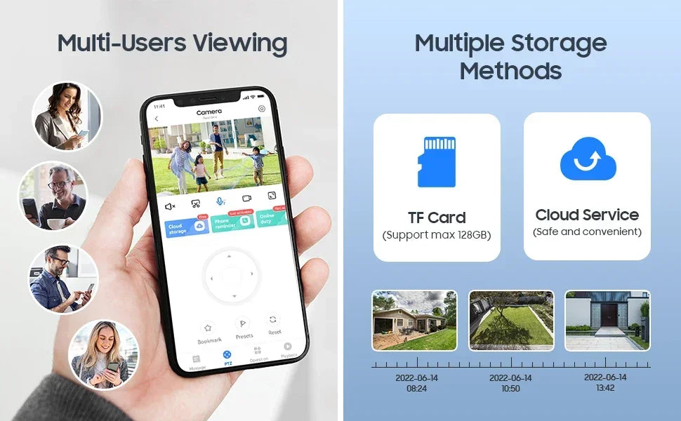 4MP Outdoor PTZ WiFi Security Camera