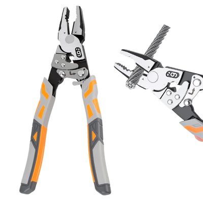 Self-Locking Ratchet Wire Cutter Pliers