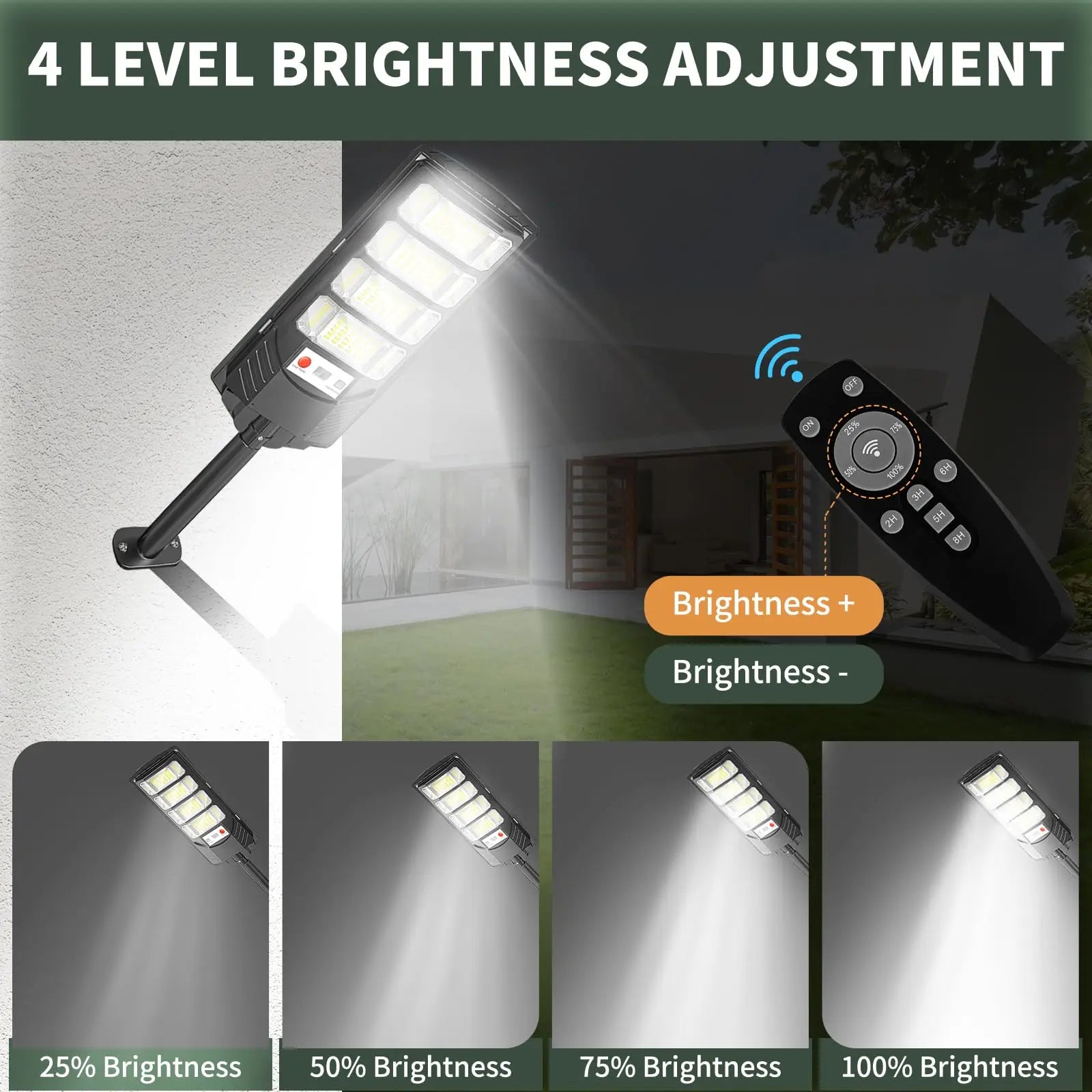 100000LM Solar Street Light IP67 Outdoor LED