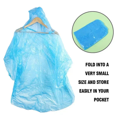 Disposable Emergency Rain Poncho Ball Set