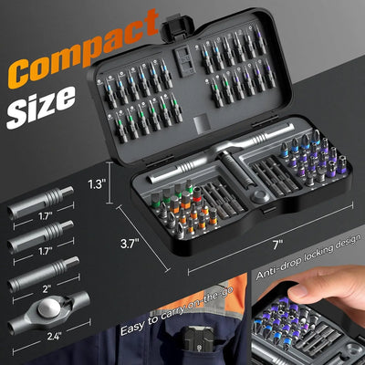 66-in-1 Ratchet Screwdriver Set