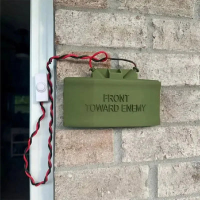 Ring Cam Claymore Mine Fake Prank Sign