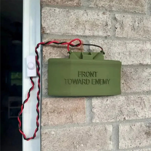 Ring Cam Claymore Mine Fake Prank Sign