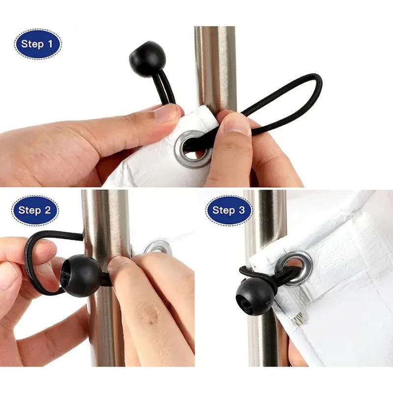 10-Piece Heavy-Duty Ball Bungee Cords 