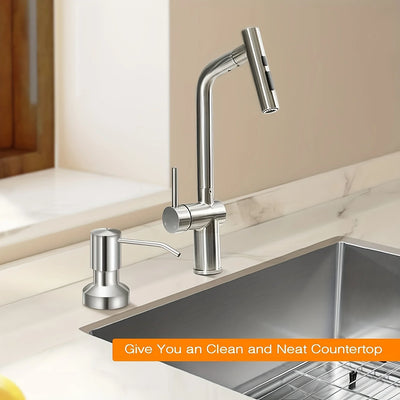 Built-In Kitchen Sink Soap Dispenser with Extension Tube