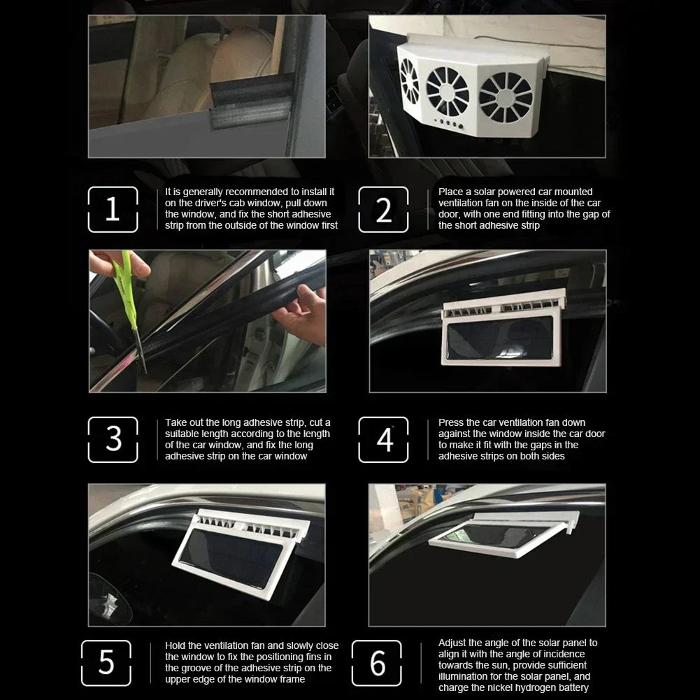 Triple Window Car Fan