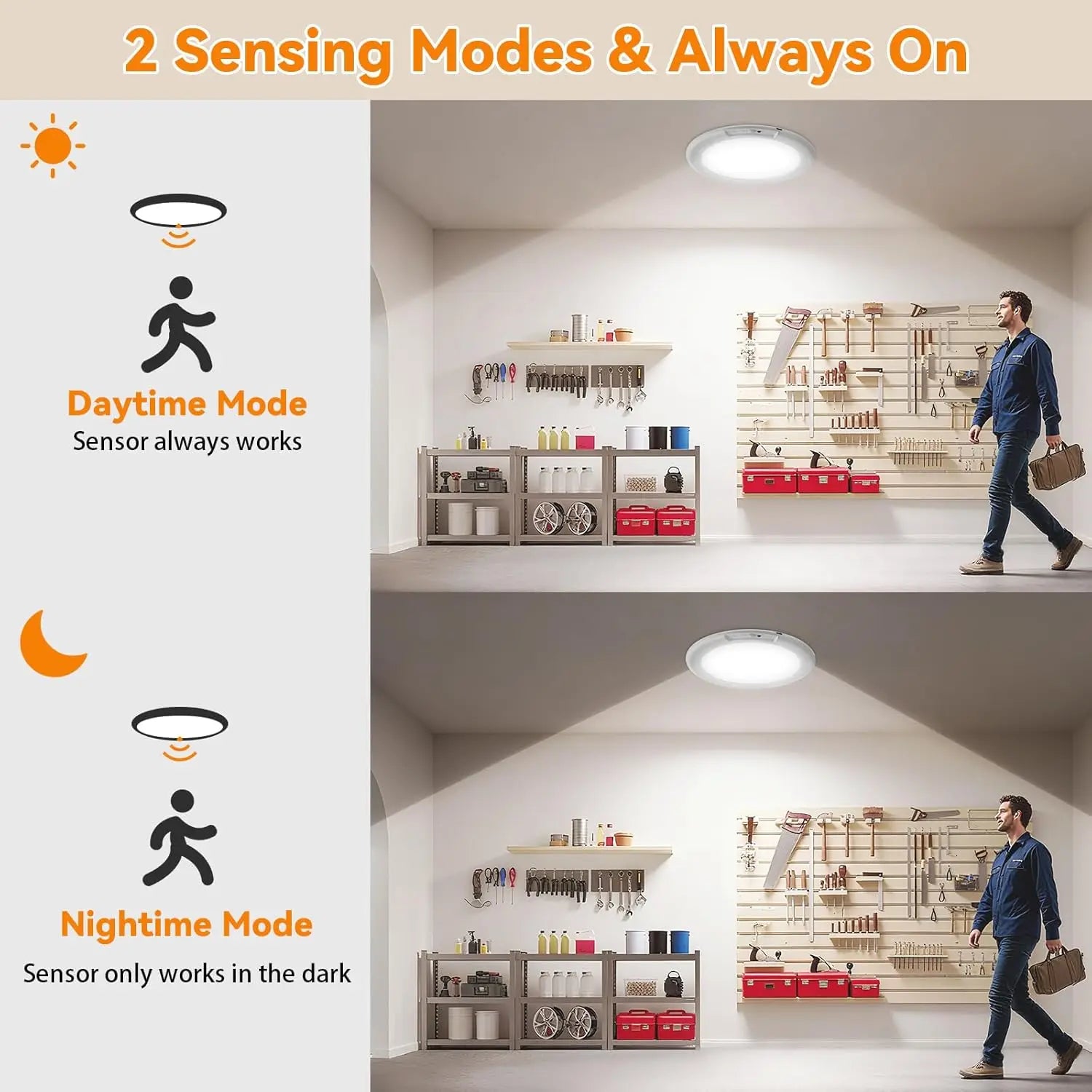 Motion Sensor Ceiling Light