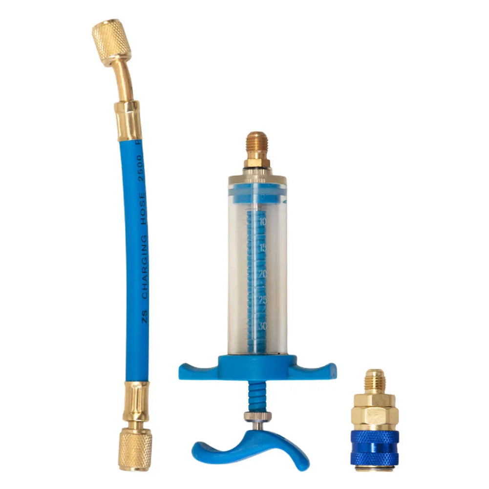 R134A A/C Oil Injector with Quick Coupler