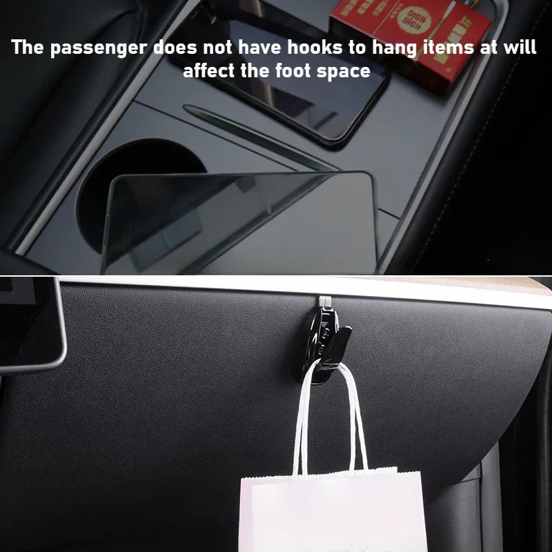 Tesla Model 3/Y Hidden Glove Box Storage Hook