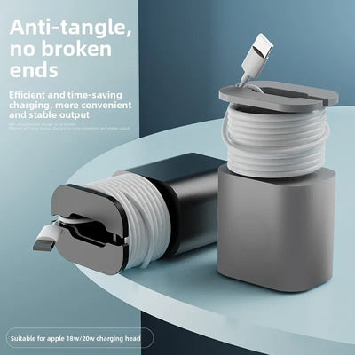 2-Pack Cable Winder & Charger Protective Storage Stand