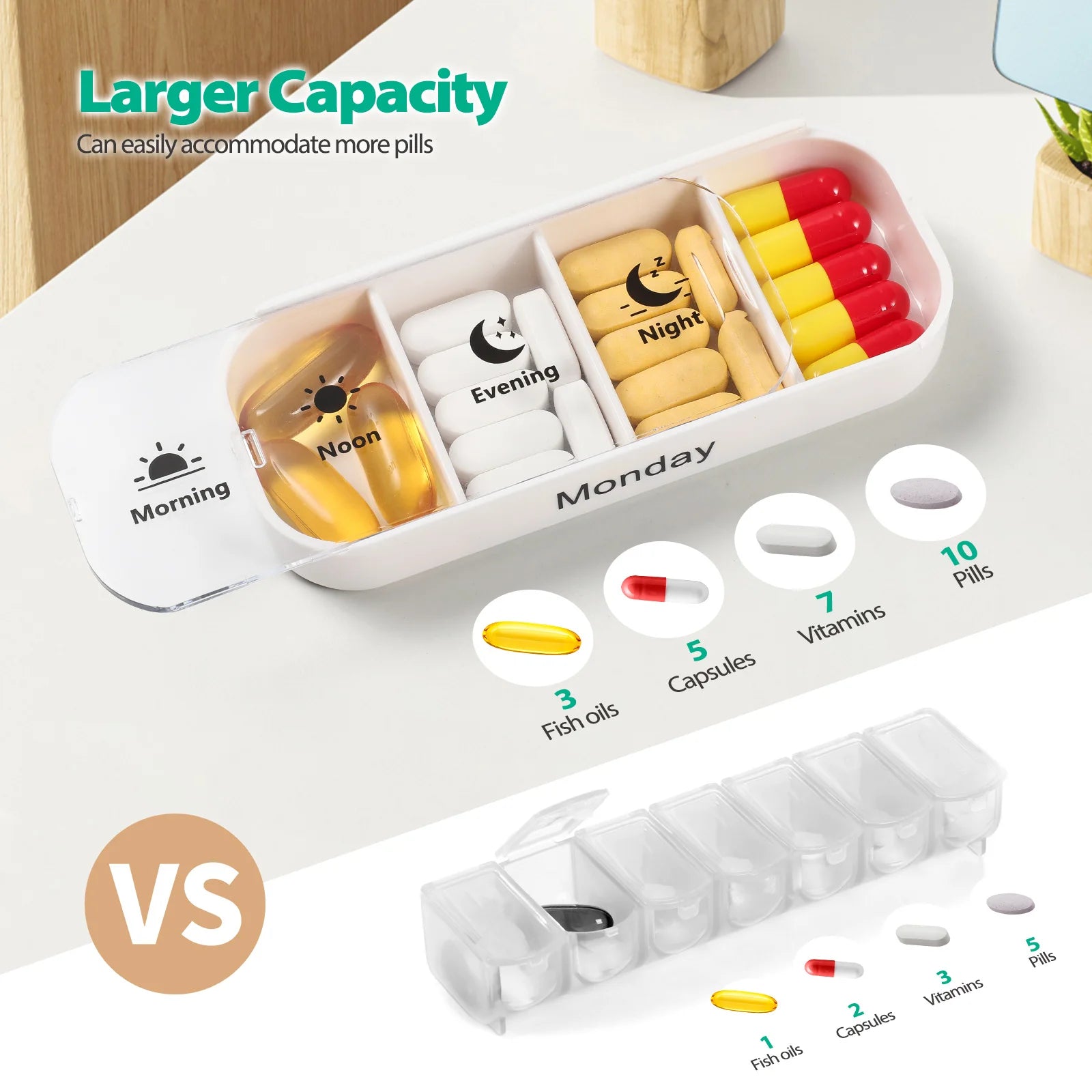 7-Day Weekly Pill Organizer