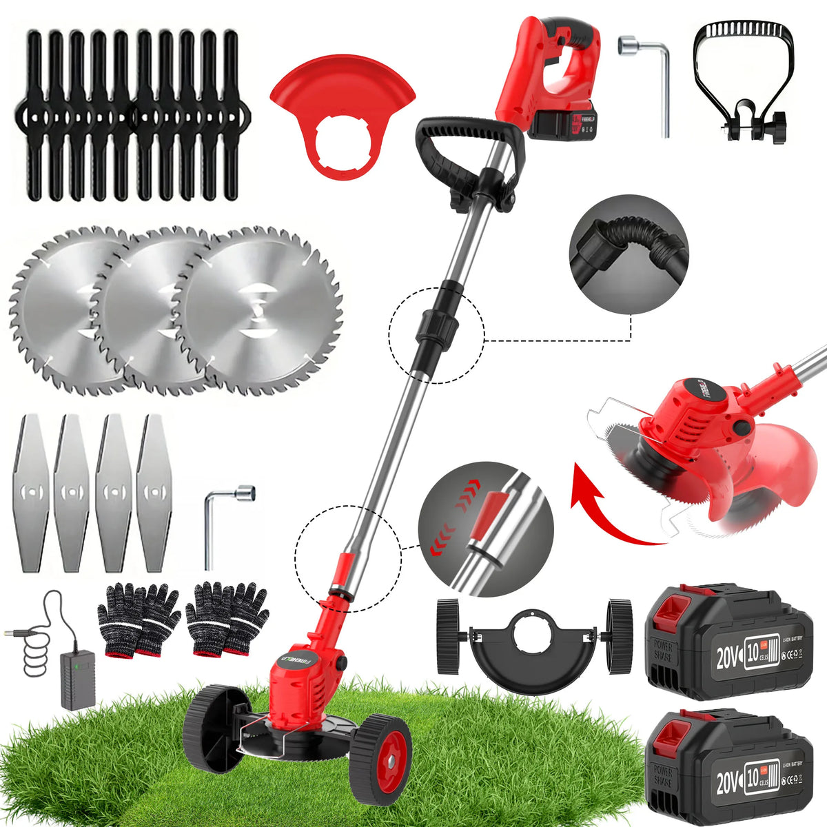 3-in-1 Cordless Weed Trimmer