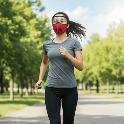 Cycling Face Mask with Goggles (N)