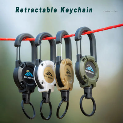 2-Pack Heavy-Duty Retractable Tactical Keychain