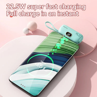 Mini Capsule Power Bank 22.5W Fast Charging