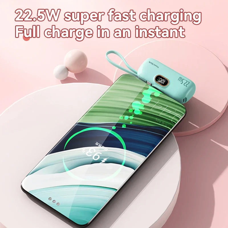 Mini Capsule Power Bank 22.5W Fast Charging