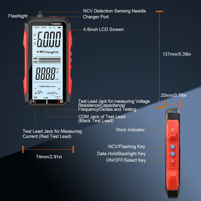 Digital Multimeter 6000 Counts