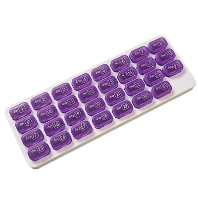 31-Grid Monthly Pill Organizer