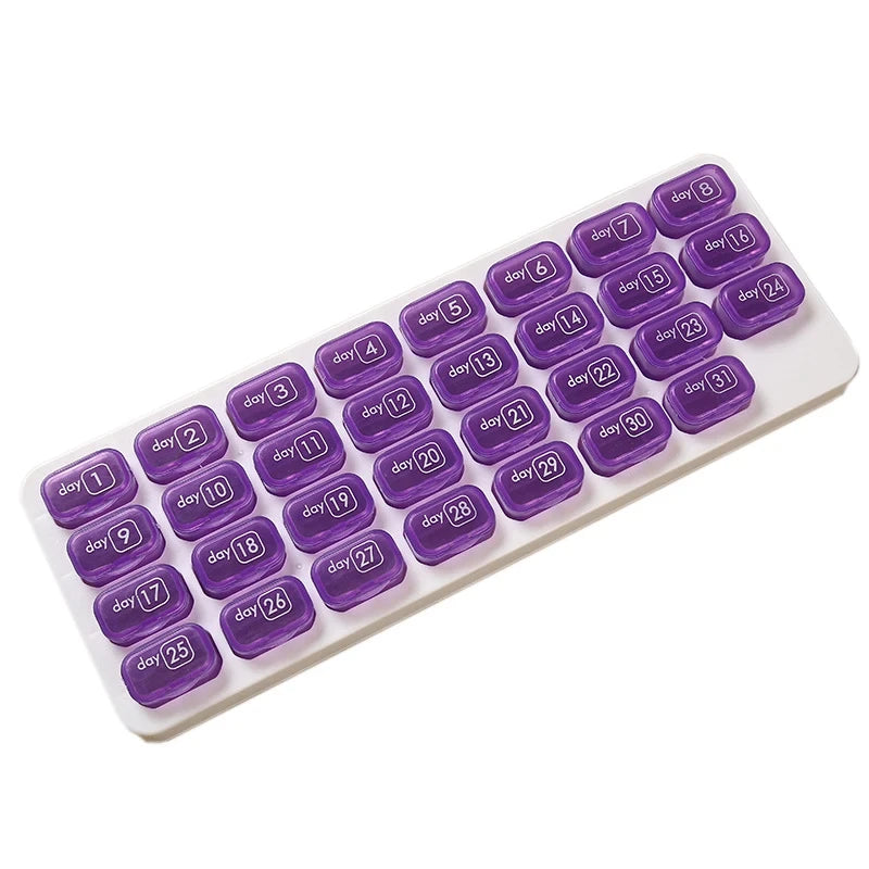 31-Grid Monthly Pill Organizer