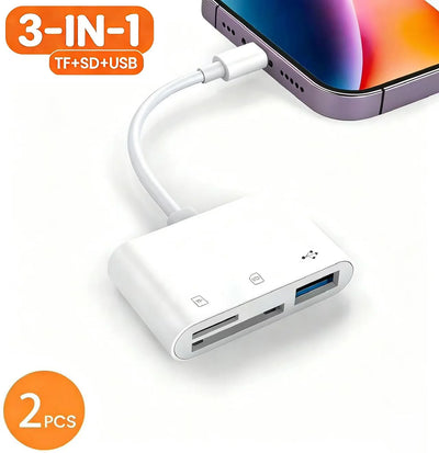 5-in-1 USB 3.0 SD & TF Card Reader Adapter