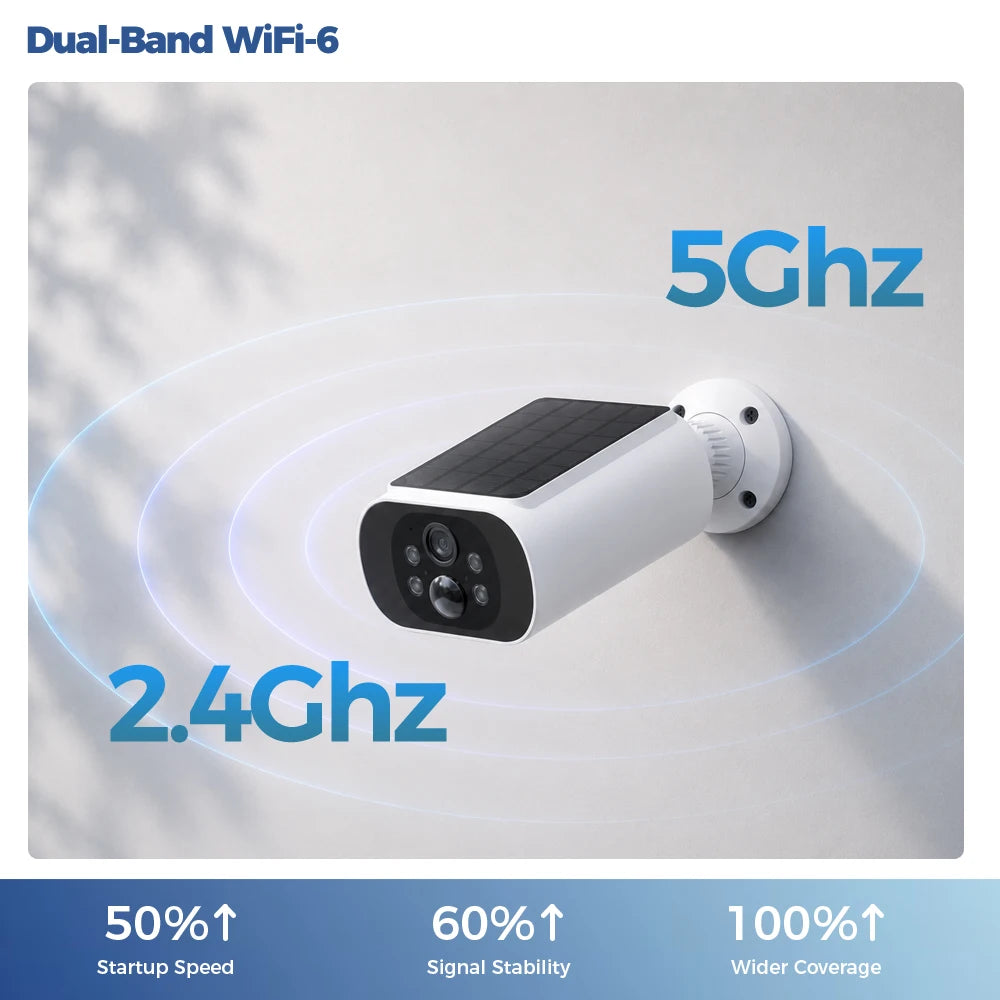 2.5K Solar WiFi Outdoor Security Camera